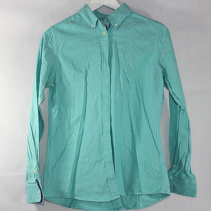 Teal Button-Down Shirt